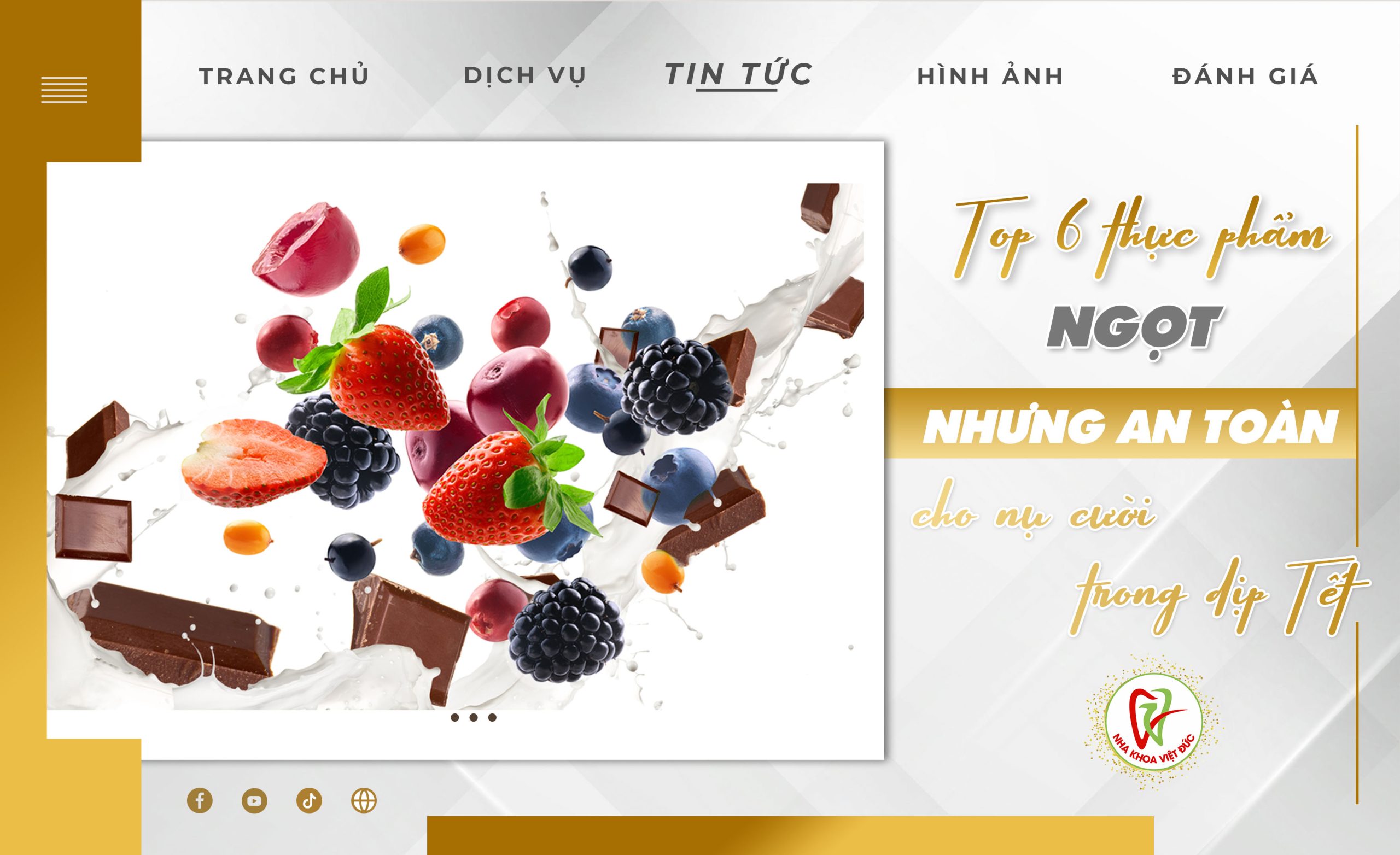 TOP 6 THỰC PHẨM NGỌT, NHƯNG AN TOÀN CHO NỤ CƯỜI TRONG DỊP TẾT